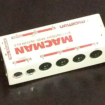 Midiman Macman 1 In 3 Out MIDI interface Early 90s  - Off White / White / Red image 3