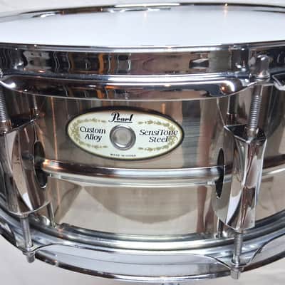 Pearl Custom Alloy Steel Sensitone 2010s  5.5x14" New Heads image 2