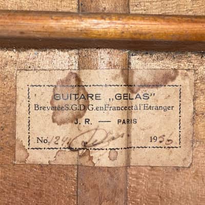 Lucien Gelas 1956 double top classical guitar - very interesting construction + extremly good sounding historical guitar - video! image 13