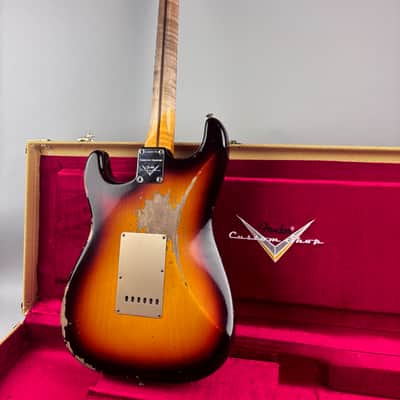Fender Custom Shop Limited Edition '58 Reissue  Stratocaster Heavy Relic w/ Anodized Guard +upgrades,  Center Pocket Custom Shop Tweed case, Cert,  and all paperwork. image 19