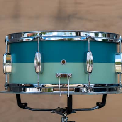 C&C 12th & Vine Snare Drum 2020 Circles for Change - Teal & Menta Green image 2