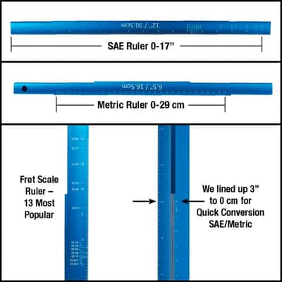 Music Nomad MN820 Tri-Beam 3 in 1 Straightedge and Ruler image 5