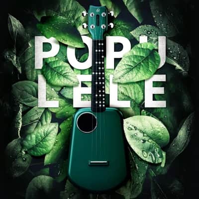 PopuMusic Populele 2 Smart Concert Ukulele - 23" Carbon Fiber with 72 LED Lights, Free Online Lessons & Song Library, Auto-Tuner, Includes Gig Bag, Strap, Nylon Strings & Picks for Family Fun,Travel & Gifts image 3