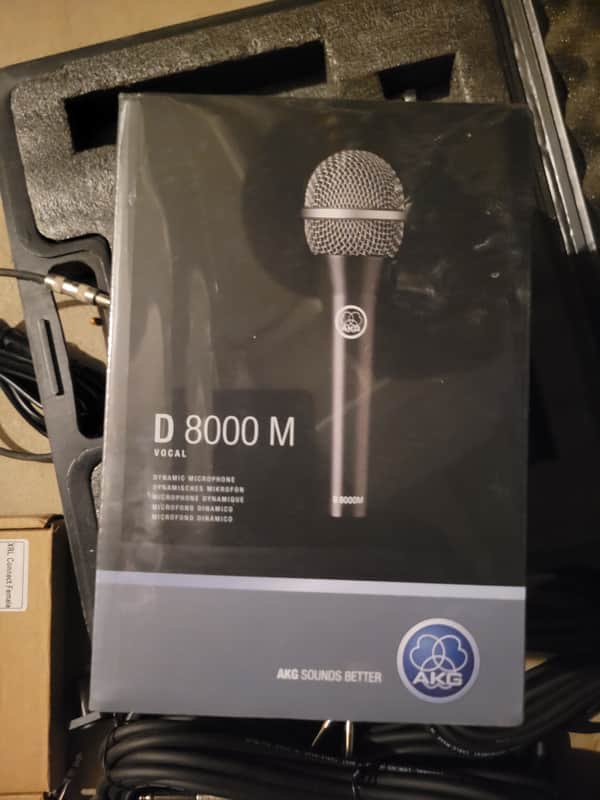 AKG D8000 Hypercardioid Dynamic Microphone 2000s - Black image 1