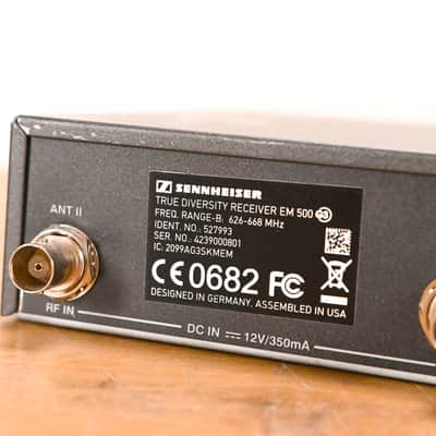 Sennheiser ew 500 G3 Handheld Wireless System - 626-668 MHz CG010PP image 8