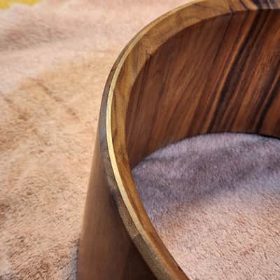 JT Custom Drums 14x7 Patagonian Rosewood Solid Orchestral Stave Snare Drum image 11