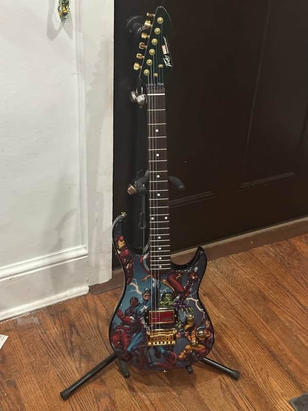 Peavey Rockmaster Marvel Avengers Electric Guitar - Iron-Man Themed image 1