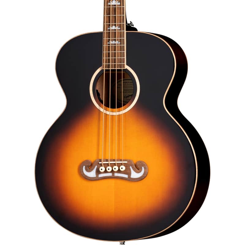 Epiphone El Capitan J-200 Acoustic Studio Bass in Aged Vintage Sunburst image 1