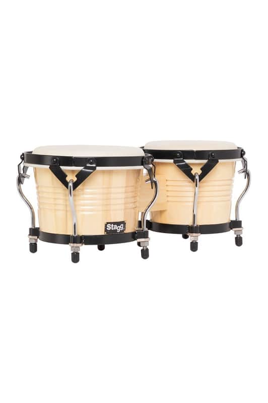 Stagg BW-200-N 6.5" & 7.5" Latin Wood Bongos – Natural image 1