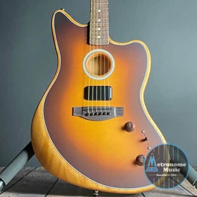 Fender Acoustasonic Player Jazzmaster, Rosewood Fingerboard- 2-Color Sunburst image 16