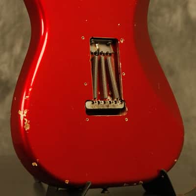 1964 pre-CBS Fender Stratocaster R&R Candy Apple Red '60s nitro factory refinish image 11