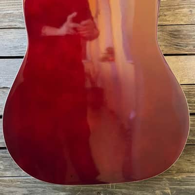 Kit Acoustic guitar chitarra acustica + jack cable + amplifier image 9