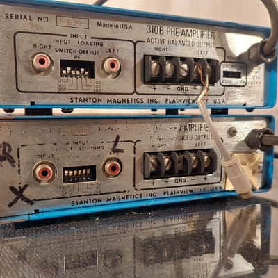 Stanton 310 & 310B Professional phono preamplifiers 1960's - Blue image 3