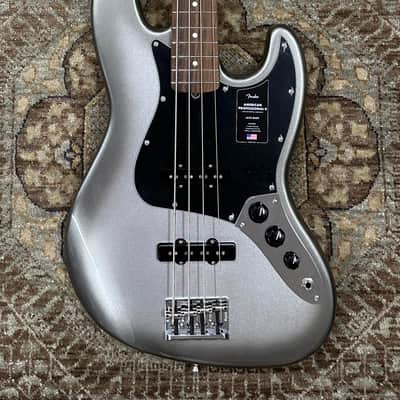 Fender American Professional II Jazz Bass in Mercury w/ Rosewood Fingerboard, Hardcase and Free Pro Setup image 2