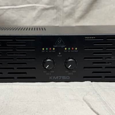 Behringer KM750 750-Watt Stereo Power Amp with ATR Accelerated Transient Response 2010s - Black image 1