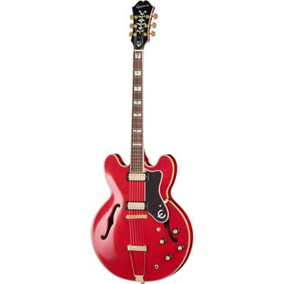 Epiphone Masterbilt Gem Archer Sheraton Electric Guitar - Cherry Red image 2