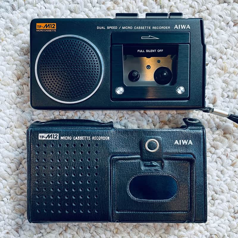 [RARE] AIWA TP-M12 Micro Cassette Corder, Excellent Looking ! For Display or Repair ! image 1