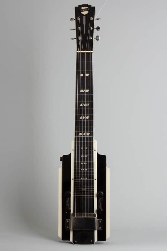 National Electric Hawaiian Lap Steel Electric Guitar (1938), ser. #B1295, original tan hard shell case. image 1