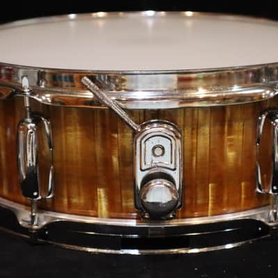 MIJ "Royal Star" Fibre Gold Pearl 5x14" Snare Drum image 2