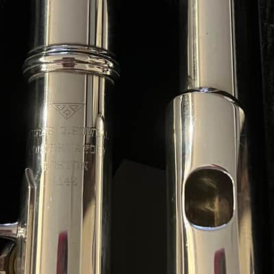 Verne Q.Powell Handmade Conservatory Silver Flute 1951 - sterling silver image 7
