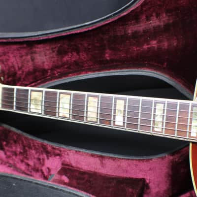 A Vintage 1939 Beautiful Gretsch Syndromic Cat Eye Holes Archtop Guitar in it's Original Case   # 3 G image 4