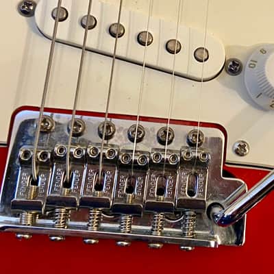 Son Set Beach (Fender) StratoCaster 2013 - Custom Multicolor - Sunset Rainbow on White image 13