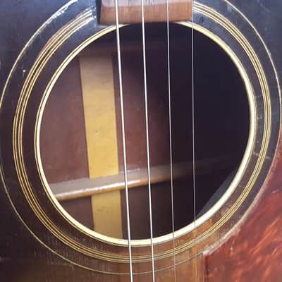 Harmony Roy Smeck Professional Tenor Guitar 1930s - Sunburst Mahogany image 17