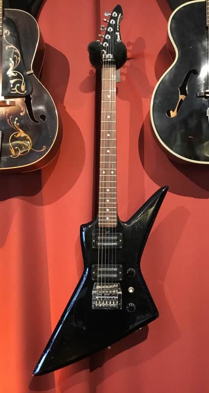 80s Aria Pro II Bladerunner ZZ Original Black Explorer w/ OHSC
