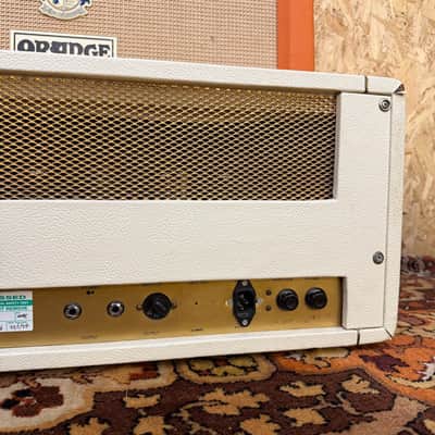 Vintage 1967 Marshall Super Bass White Tolex Plexi Guitar Amplifier Head *1960s* image 12