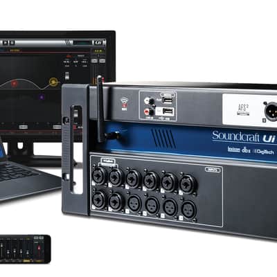 Soundcraft Ui-16 Rackmount 16-Channel Digital Mixer w/ WiFi Router image 1