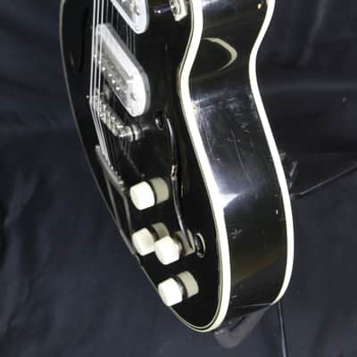 1960 Silvertone H1427 Espanada Black Hollowbody Electric Guitar Harmony H62 image 4