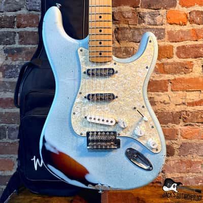 Lazarus Guitars Saint "Delphin" Electric Guitar w/ GB (2024 - Aqua Sparkle Overburst)
