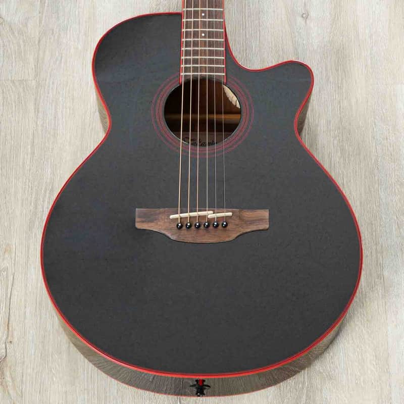 Takamine GF49CE CB FX Cutaway Acoustic-Electric Guitar, Spruce Top, Cosmic Black Sparkle image 1