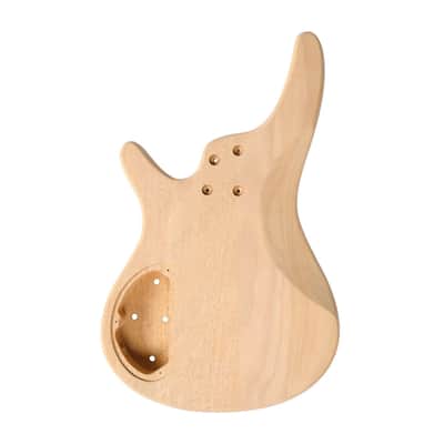 DIY Solderless Modern SR-Style Bass Guitar Kit – Mahogany Body, 24 Frets, P/J Pickups image 4