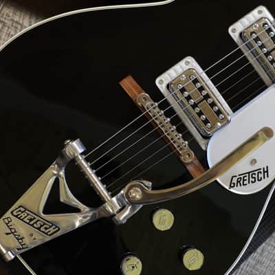 Minty! 2013 Gretsch G6128T-TVP Power Jet w/ Bigsby Electric Guitar Black + COA OHSC image 5