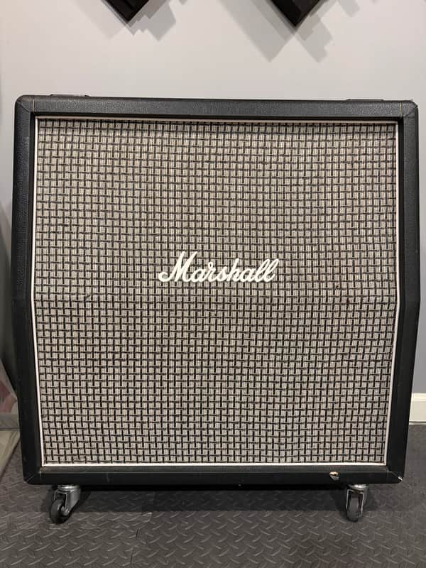 Marshall 1960AX 100-Watt 4x12" Angled Guitar Speaker Cabinet 1990 - Present - Black image 1