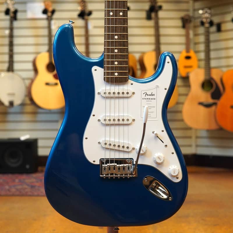 Fender Standard Stratocaster Electric Guitar Aqua Marine Metallic image 1