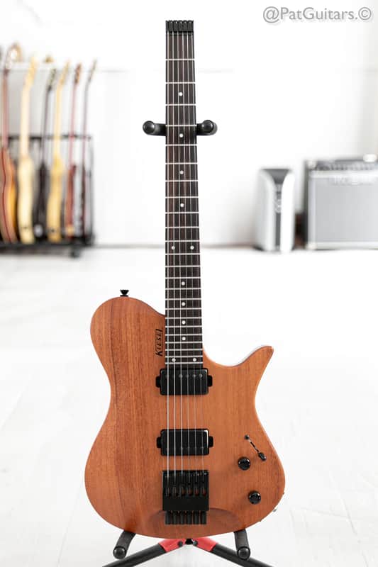 2019 Kiesel Zeus Mahogany Headless Guitar in Natural image 1