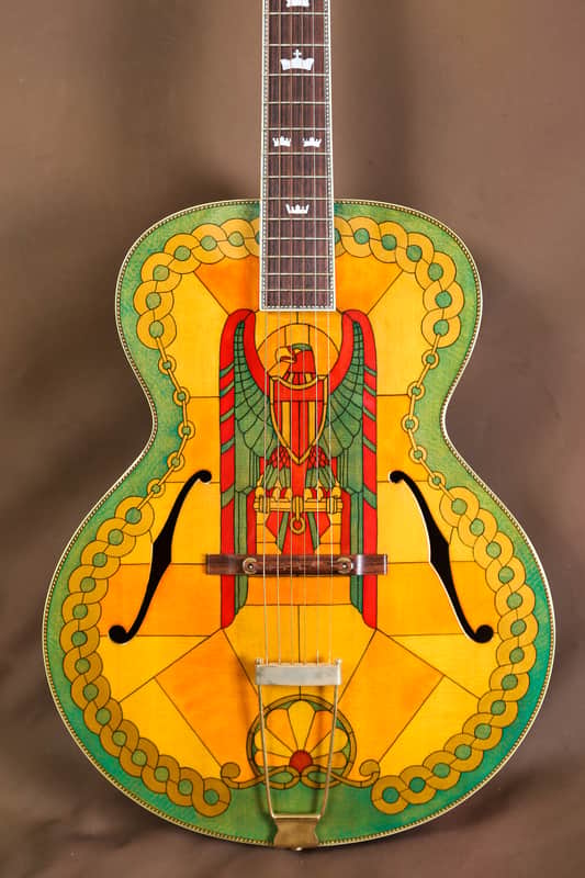 2001 Gibson L-5 Stained Glass Custom Acoustic Guitar (Super 400 L-7) image 1