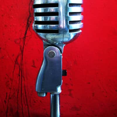 Vintage 1940's Electro-Voice 950 Cardax Crystal Microphone Hi Z w E.V 423A stand prop display image 7