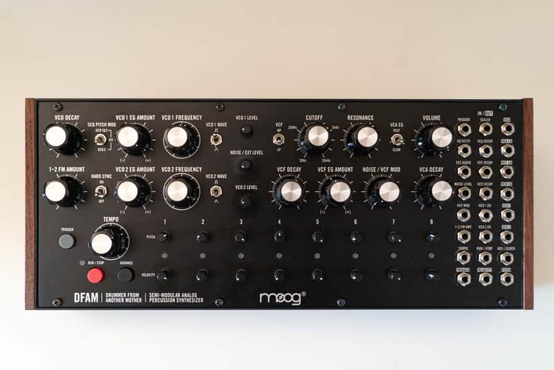 Moog DFAM Drummer From Another Mother Semi-Modular Analog Percussion Synthesizer 2018 - Present - Black/Wood image 1