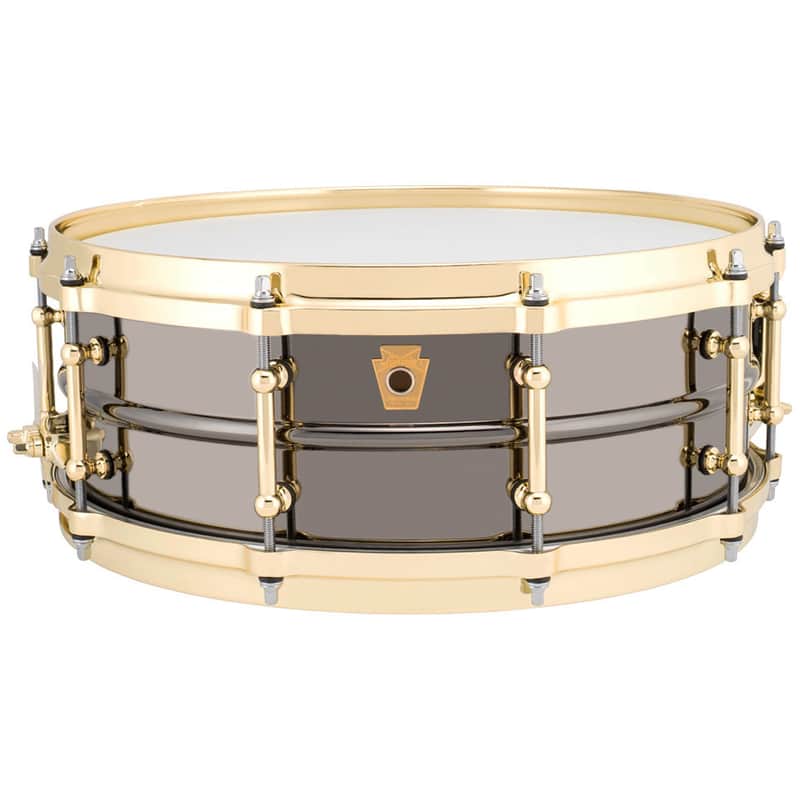 Ludwig LB416BT Black Beauty 5x14 Smooth Shell, Brass Trim, Tube Lugs Snare Drum image 1