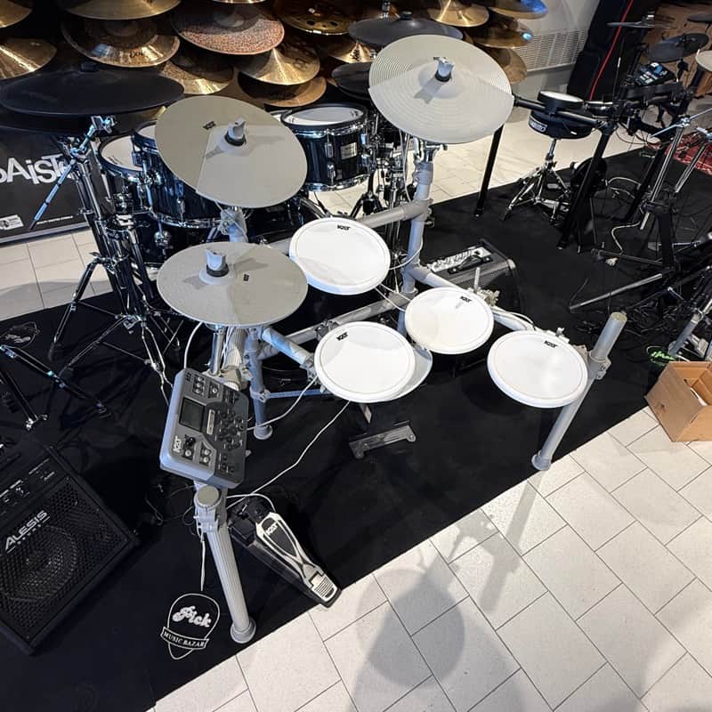 KAT Percussion KT2 5-Piece Advanced Electronic Drum Set 2010s - White image 1