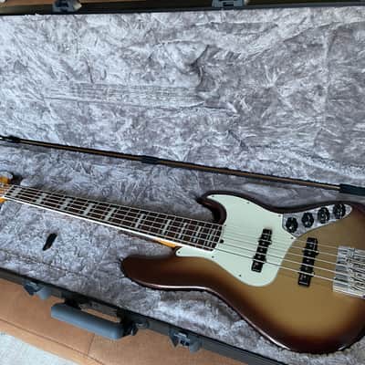 Fender Fender American Ultra Jazz Bass V RW MBST 2022 - Mochaburst image 9