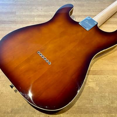 Squier Paranormal Custom Nashville Stratocaster “Partsecaster” 2025 - Chocolate 2-Colour Sunburst image 6
