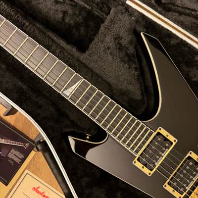 Jackson USA Warrior Custom Shop 2014 JCS Special Edition Slab Body, Black & Gold - Seymour Duncan Black Winter Pickups image 8