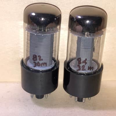 1961 GE 12V6GT Tubes, Matched Pair, NOS Testing, Matched Codes image 3