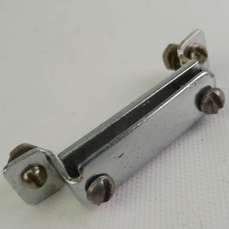 *Rogers 2 1/4" Snare Drum Butt Plate Chrome Vintage Cleveland,OH Holiday USA 60s image 1
