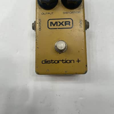 MXR Distortion + Plus Overdrive Vintage 1981 Block Logo Guitar Effect Pedal image 1