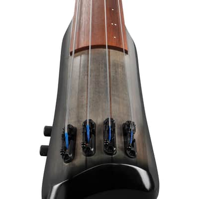 Ibanez UB804 UB Fretless Upright 4-String Bass - Black Ice Burst Low Gloss image 11
